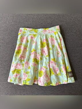 Matilda Jane Mint Pink Roses Floral Circle Skirt Skort Cottagecore Girls 6